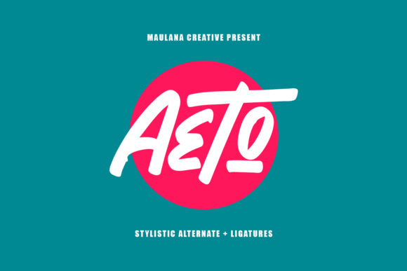 Aeto: A Sweet Display Font for Creative Expression
