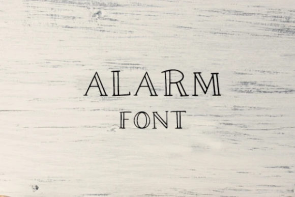 Alarm: A Versatile Font with a Distinctive Aesthetic