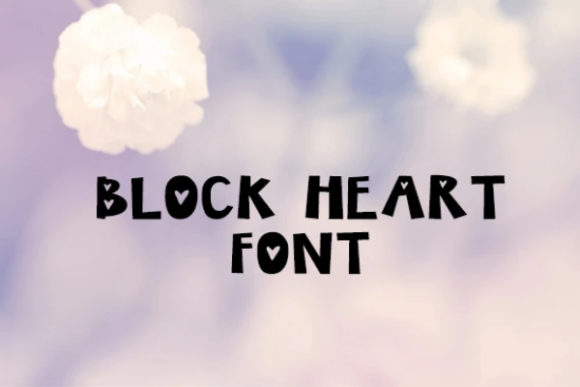 Block Heart Font: A Bold Choice for Creative Expression