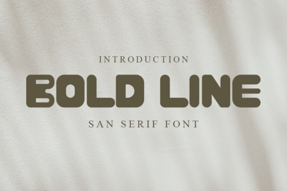 Bold Line: A Unique Display Font for Modern Branding and Creative Projects