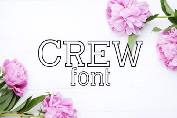 Crew: A Versatile Display Font for Creative and Professional Use