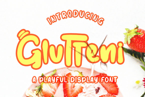 Glutteni: A Playful Display Font for Creative Expression