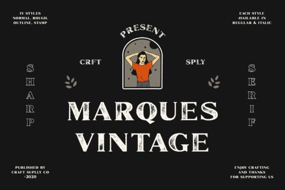 Marques Vintage: A Timeless Display Font for Creative Projects