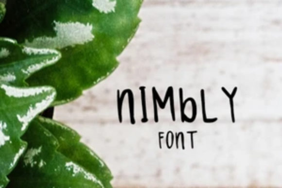 Nimbly: A Friendly Display Font for Creative Expression