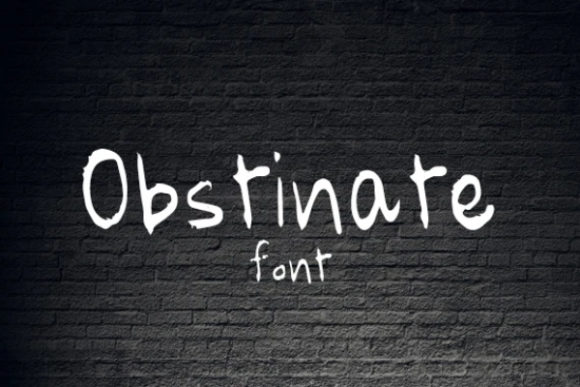 Obstinate: A Font That Adds Charm