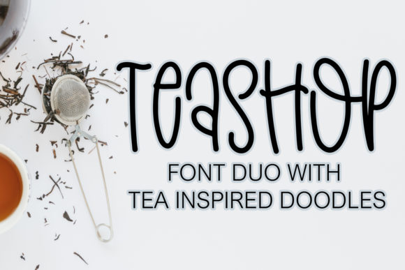 Teashop Font: A Joyful and Quirky Display Font for Modern Design