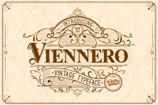 Viennero: A Playful Nostalgic Font with Vintage Aesthetic Appeal